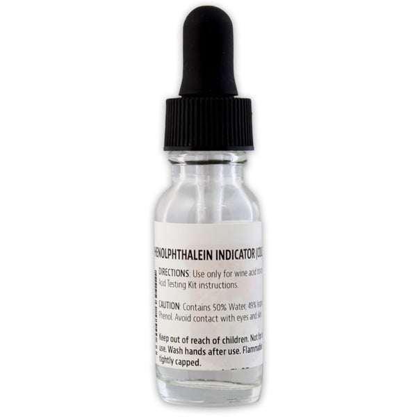 LD Carlson Phenolphthalein Indicator (color) solution 1/2 oz