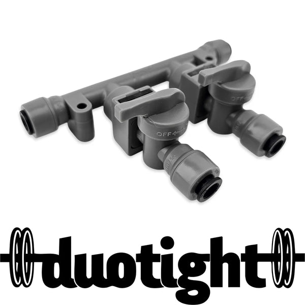 Duotight Push-In Fitting - 8mm OD Gas Manifold w/ Check Valves