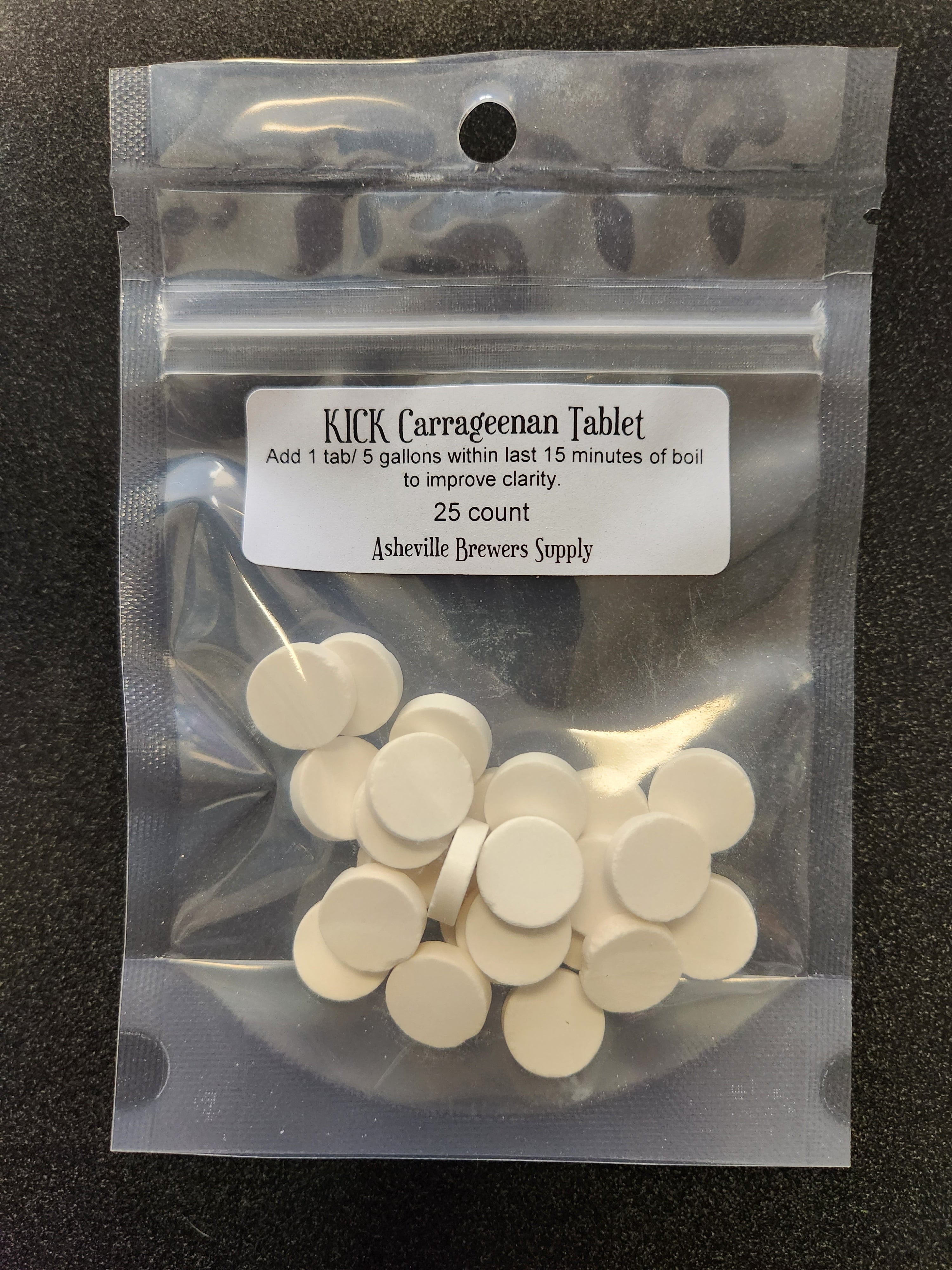 KICK Carrageenan Tablets (25ct) – Asheville Brewers Supply